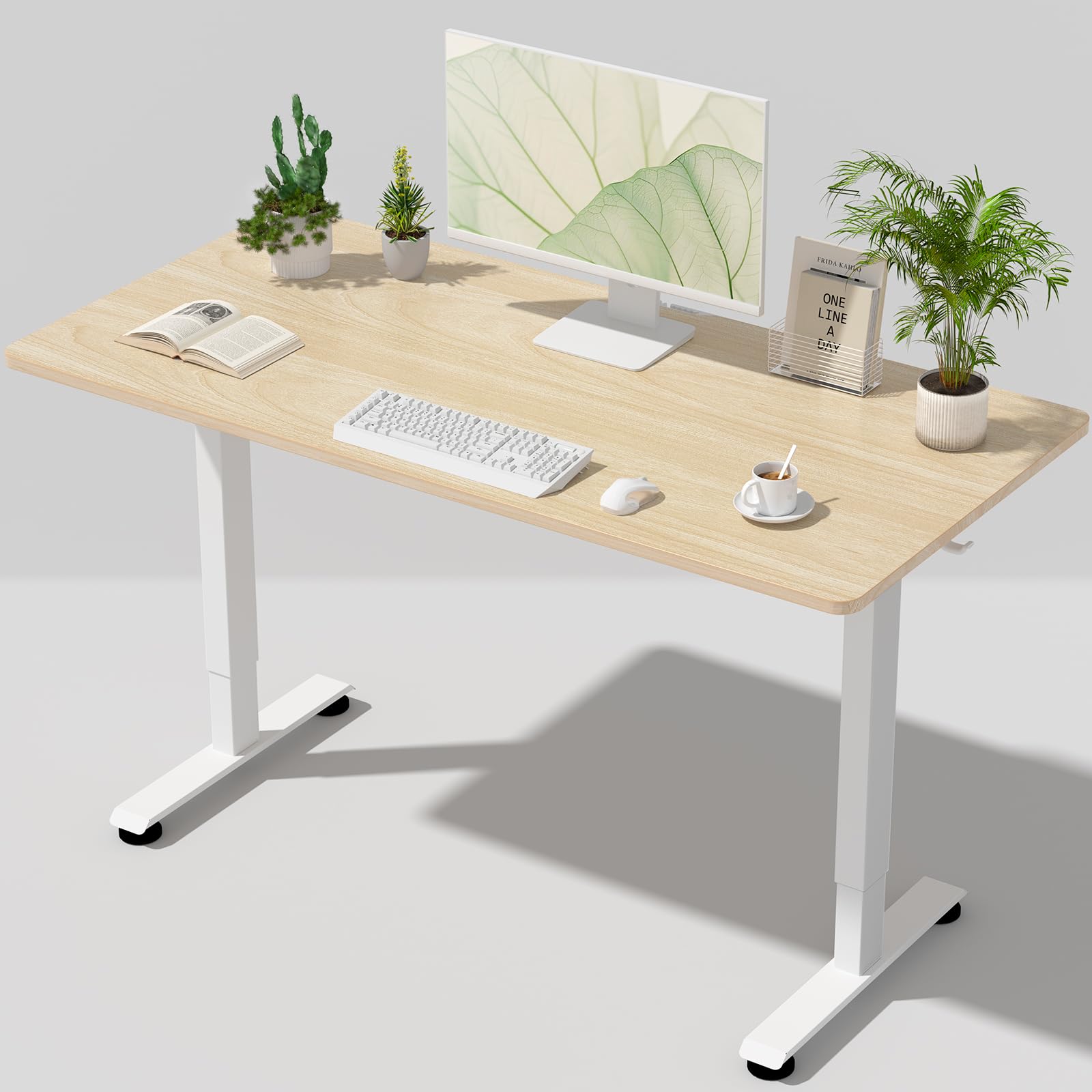 Amazon.com: Veken 55 Inch Large Electric Standing Desk, 4 Memory